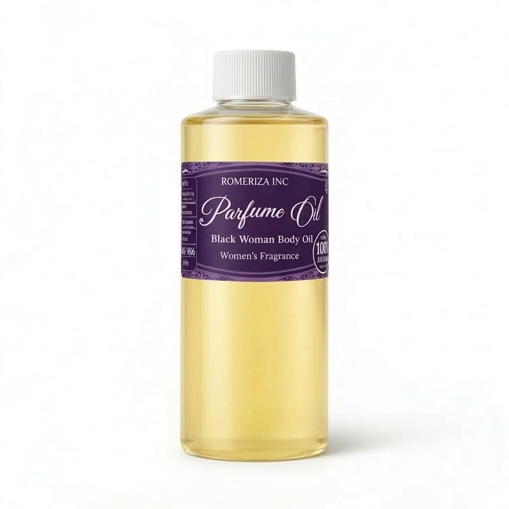 10 Oz Black Women Fragrance Body Oil Perfume, Scented Fragrance Body Oil, Scented Body Oil Perfume For Home & Gifting, Strong Essence Long Lasting Perfume