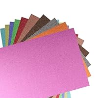40 Sheets Glitter Card Stock, A4 Glitter Paper(8.3 x 11.7 inch), 230gsm Sparkle Shiny Colored Cardstock, 20 ColorsCard Paper for DIY Card Making Arts Crafts Crafting Scrapbook Creative Party Deco