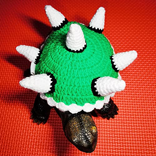 Forzena Sweater For Turtle - Small Animal Sweater Warm Winter Knitted Handmade Sweater Apparel Accessory Halloween Party Cosplay Costume Photo Shoot For Pet Tortoise Turtle (Xxl,Dinosaur C) #TOP1