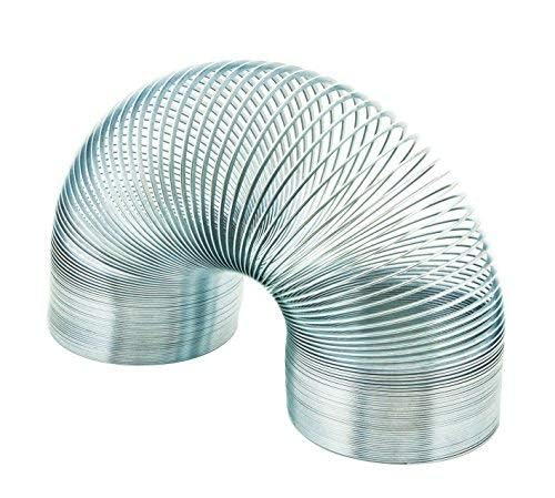 Image of Scientific Slinky Spring Toy, Wave Form Helix, Made of Tempered Steel Wire Helical Coil, Bouncy Big Magic Slinky Spring (165-170 mm, Diameter - 75 mm, 3 Meter Stretched Length)