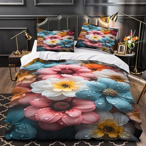 Parure de lit élégante 220x240 avec fermeture éclair robuste