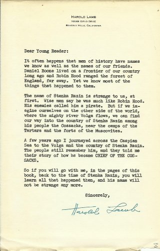 Chief of the Cossacks (World Landmark Books, W-39) B0007DMHCY Book Cover