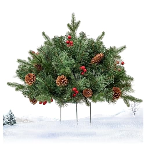 Urne de Sapin de Noël Lumineuse pour Porche et Décoration de Cour Extérieure