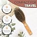 SHASH Everyday 100% Boar Bristle Hair Brush - Made in Germany | Suitable For Thin To Normal Hair, Firm, and Naturally Conditioning | Enhance Texture, Exfoliate, and Stimulate the Scalp