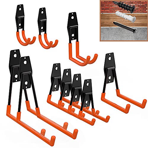 ORASANT 10-Pack Heavy Duty Garage Hooks with 3 Unique Welding...