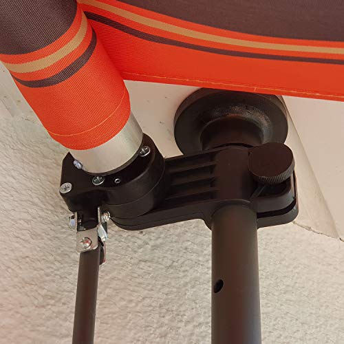 Klemmmarkise Swing und Harmonie mit LED-Beleuchtung