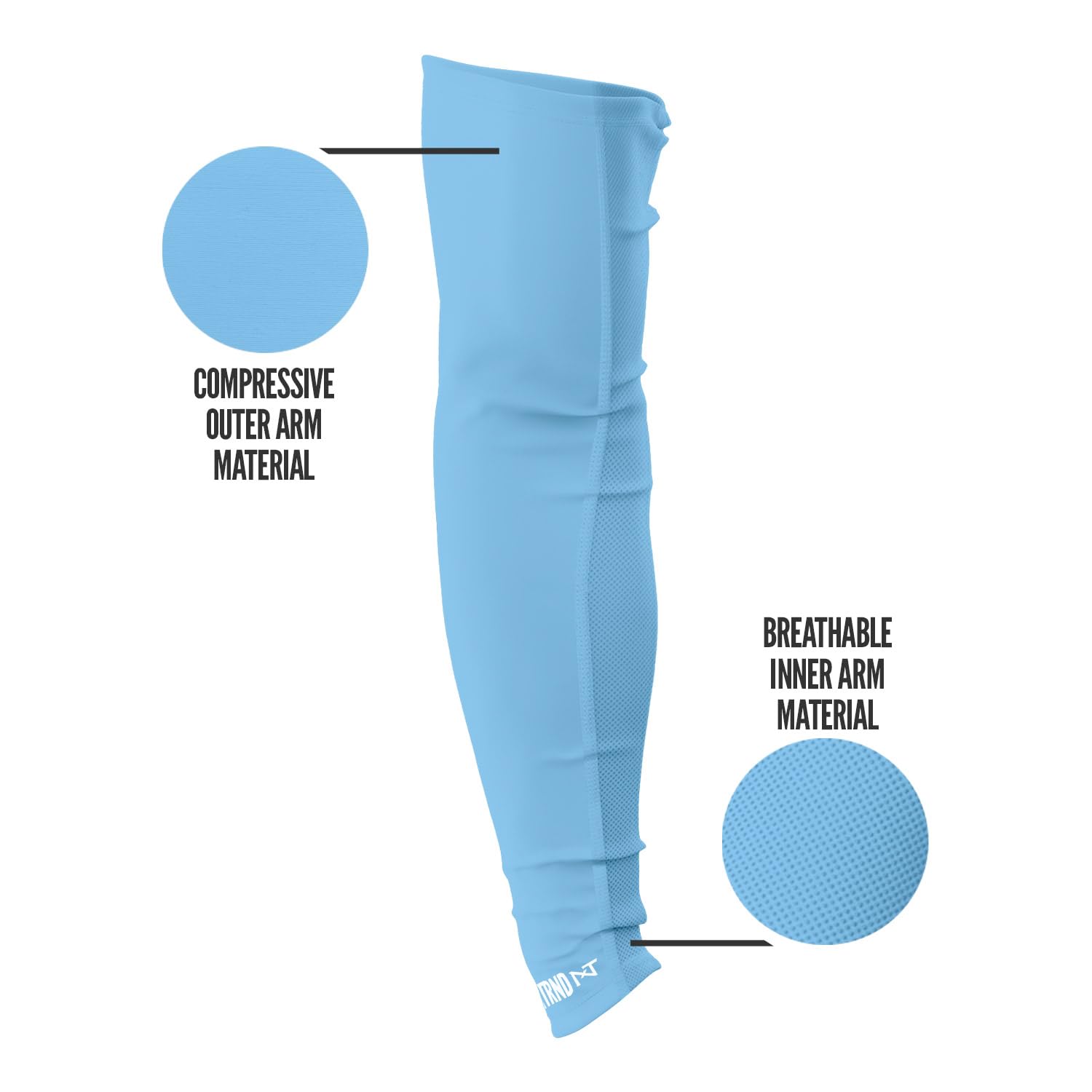 Nxtrnd Air-TEK Kompressions-Armstulpen für Herren, atmungsaktives Fußball-Paar