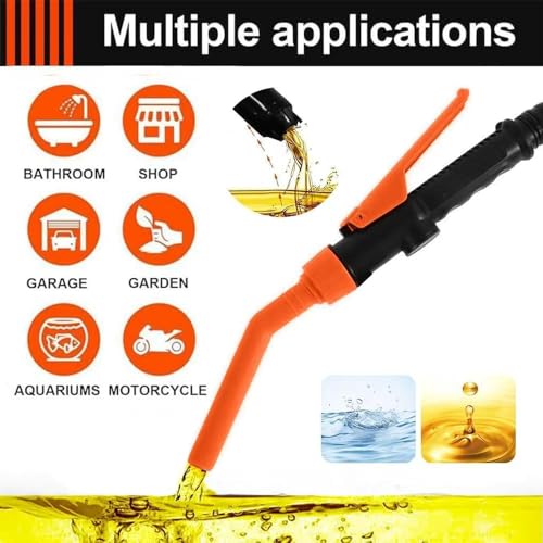 Batteriebetriebene Flüssigkeitstransferpumpe, Elektrische Transferpumpe,Tragbare Elektrische ölpumpe, Siphon Pumpe tragbare Automatische Absaugung Pumpe, Kanisterpumpe Elektrisch Gas 2.4 GPM