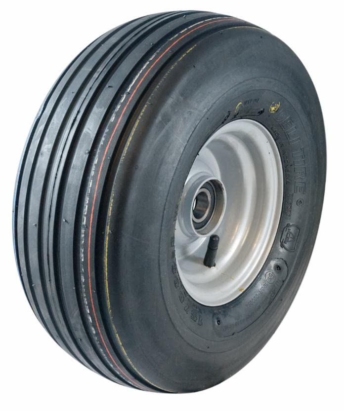 Ruota Pneumatica Ama 16x6.50-8" Rigata Cerchio Ferro Ø 25mm
