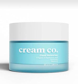 Cream Co. Cloud Moisturizer, Hyal ronik Asit, Ceramides, Squalane, 50 ml