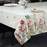 tischdecken blumenmuster 【Dekorativ & Funktional】Der Designer integrierte Blumenmuster mit hochwertigem Segeltuch, um ein Gefühl von warmen und schönen Gefühlen für Ihr Esserlebnis zu schaffen und Ihre Tische und Möbel vor Rissen und Abrieb zu schützen.