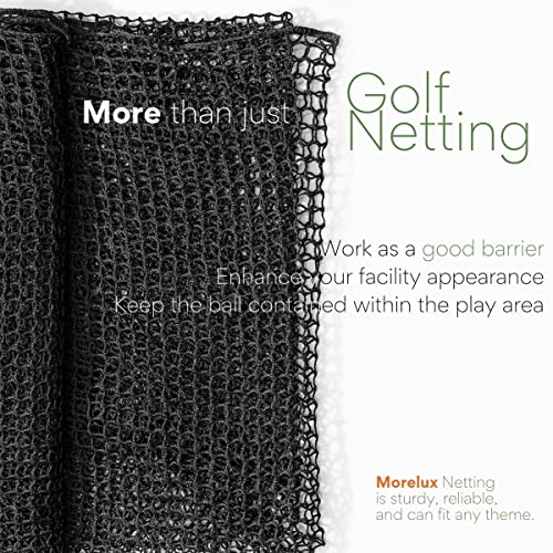 Golf Netting Material 10'X10' - Golf Hitting Net For Backyard - Sport Netting Barrier - High Impact Nets For Sports (Black, 20Mm Mesh) #TOP4