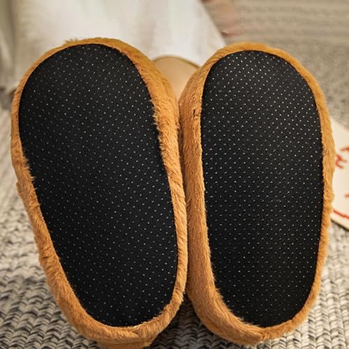 Zureto Capybara Slippers, Cute Capybara Fuzzy Slip On Indoor Winter Animal Slippers, Plush Capybara Shoes for Women4