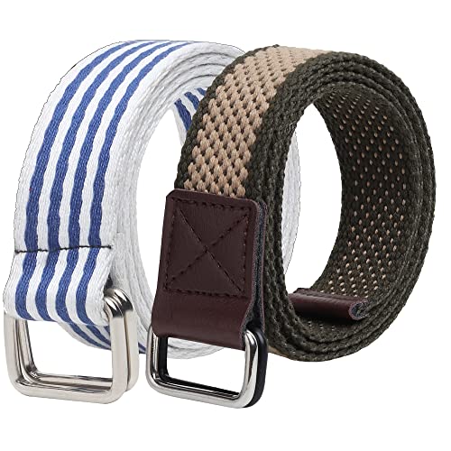Image of ZORO Cotton Woven Fabric Belt for Men | M01-CB01 | Pack of 2