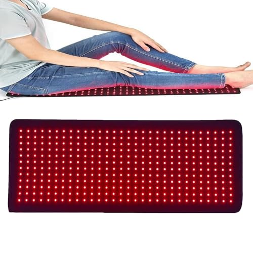 Tapis De Massage À Lumière Rouge For Le Corps,Grand Coussin De Massage À Lumière Rouge Avec Lumière Infrarouge Proche De 660 Nm Et 850 Nm,Durée Et Luminosité Réglables