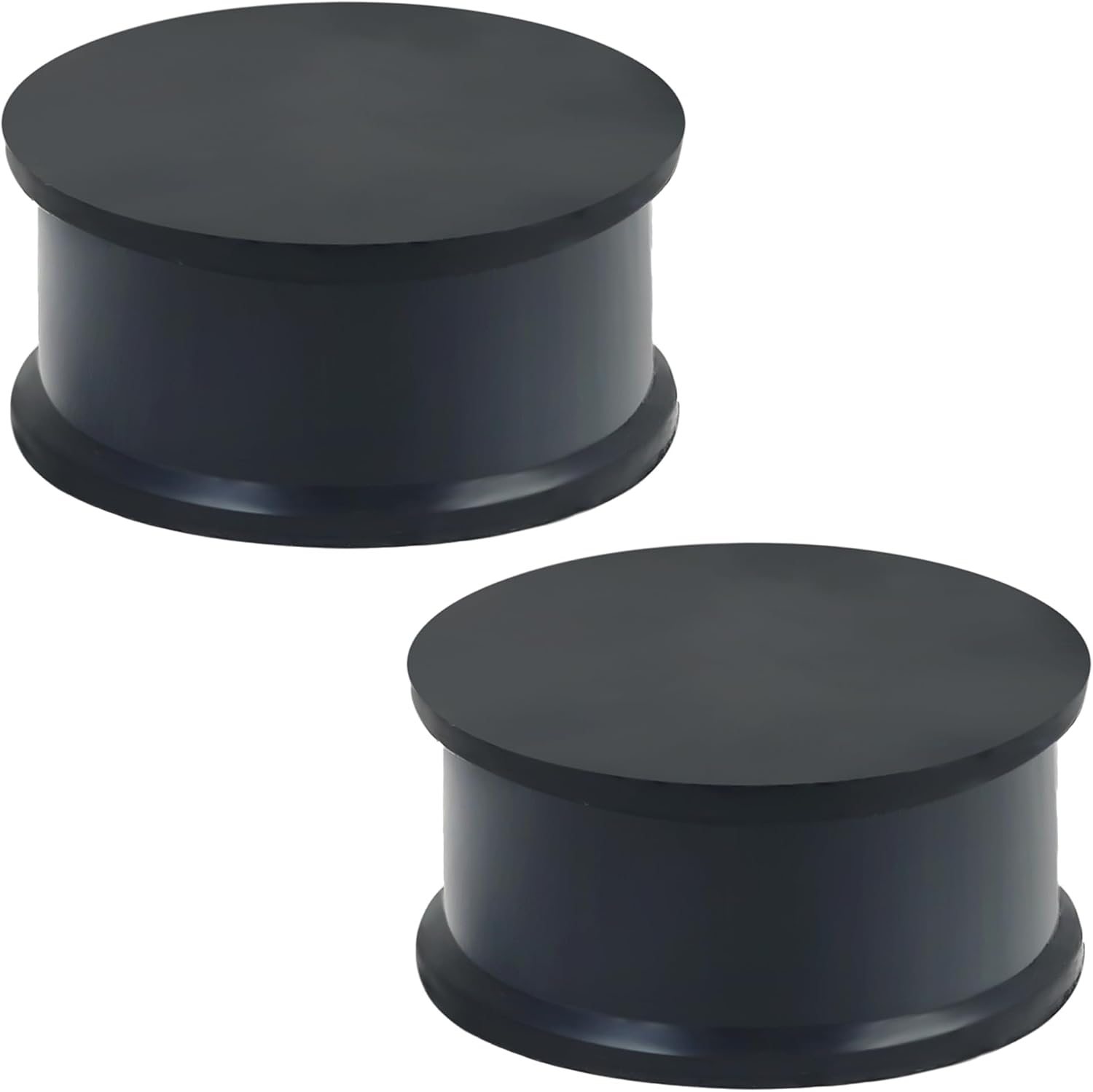 8G-25mm Solid Soft Silicone Gauges for Ears Double Flared Saddle Ear Gauges Flesh Stretchers Expander Hide Tunnels Plugs Retainer Piercing Jewelry for Women Men Black White Flesh Skin 1 Pairs