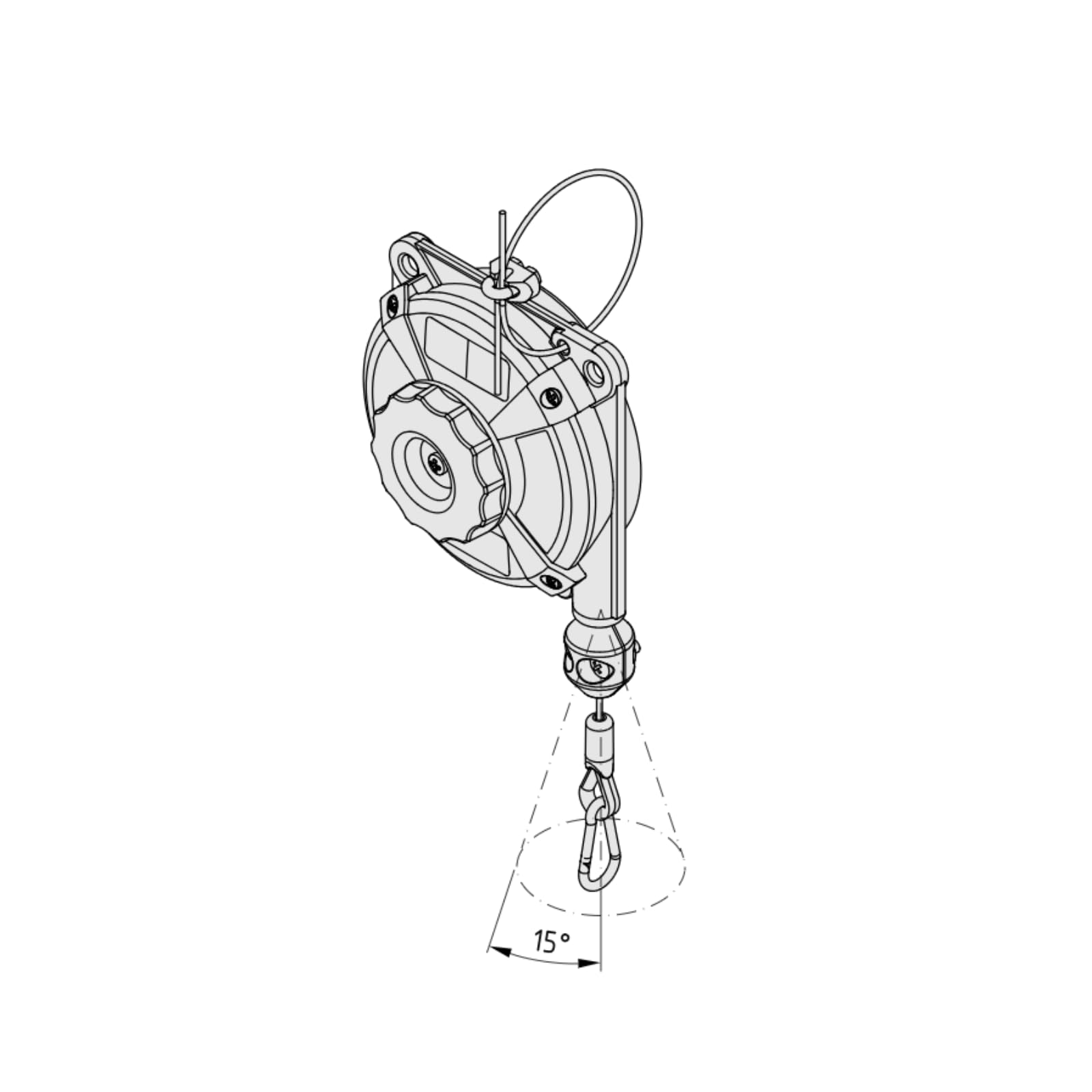 632 ÉCLAIRAGE KG 2-3 CÂBLE ACIER INOX ZECA CORSA 1600 mm