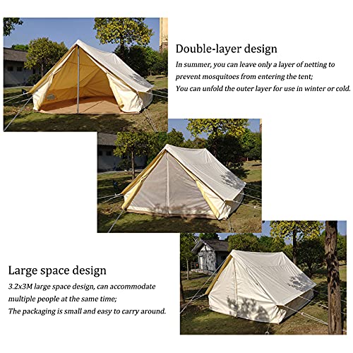 Carpa Yurt Grande para Familia 3-4 Personas 320x300x190 cm miniatura 3