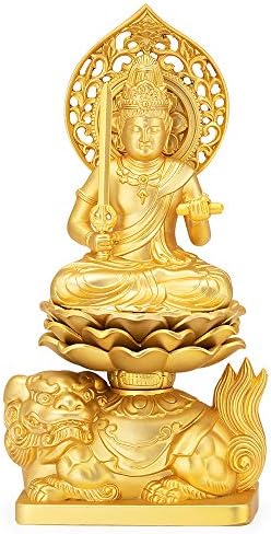 Amazon｜仏壇屋 滝田商店 仏像 文殊菩薩(卯年生まれ) 合金製 (高さ15cm 
