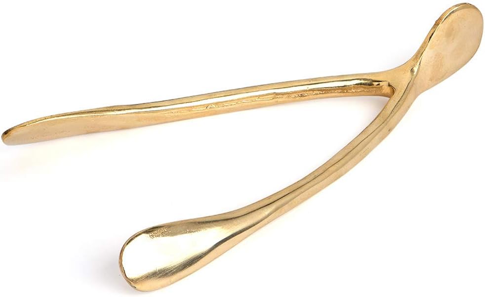 Lunares - Wishbone Sculpture - Large - Gold Plated