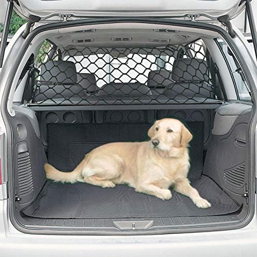 UxradG Car Net, Pet Safety Net, Car Pet Barrier Auto Seat Net Organizer, Pet Barrier Net Dog Guard Barrier Protector for Car (black)