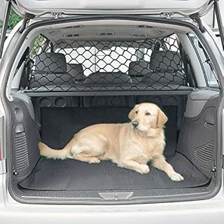 UxradG Car Net, Pet Safety Net, Car Pet Barrier Auto Seat Net Organizer, Pet Barrier Net Dog Guard Barrier Protector for Car (black)