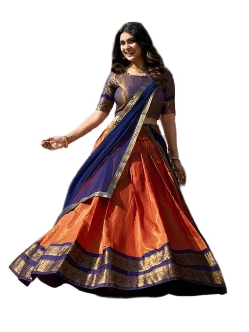 Classic Charm Lehenga Lehenga South Indian_Kaju Orange 11_06_0425-image-44