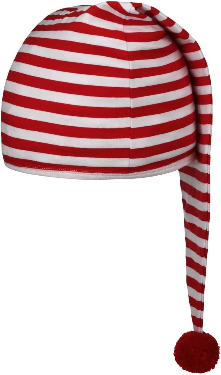 Lipodo Sleeping Cap Men Women Nightcap Cotton with Pompom Pointed Cap for Night