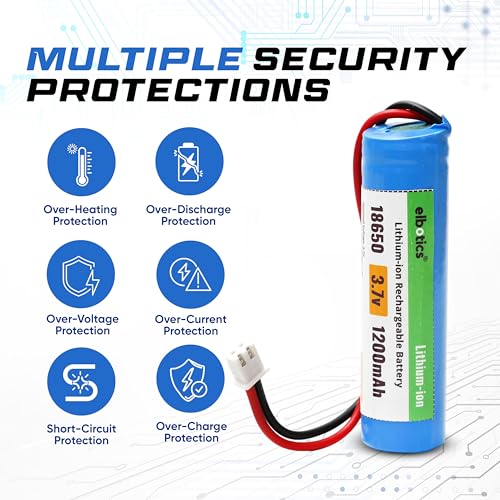 Image of 3.7 V 1200 mAh Rechargeable Batteries Lithium-Ion Battery with XH2.54 /2P Connector for DIY Electronic Products Toys Lighting, Bluetooth Devices (1200mAh XH2.54)