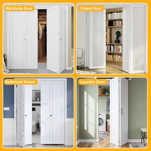 EEEKit 8 PCS N7192 Bi-Fold Door Repair Brackets, Bi-Fold Door Hardware Kit for 1-3/8in Wood Doors, Top or Bottom Mount miniatura 7