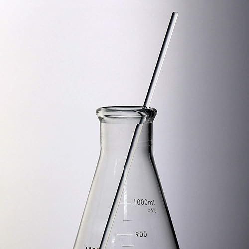Miniatura 7 de ULAB Erlenmeyer - Juego de frasco de vidrio de boca estrecha científico, 3 tamaños, 1.7 fl oz, 5.1 fl oz, 8.5 fl oz, 3.3 Boro con graduación