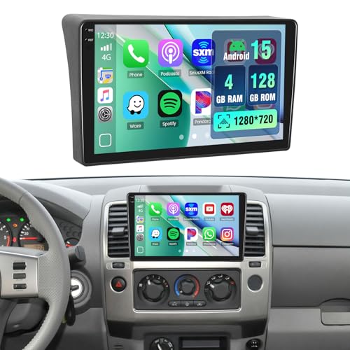 Hikity 4+128G Android 15 Autoradio pour Nissan Navara 2006-2014, 9