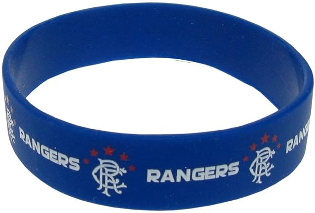 Rangers Rubber Crest Single Wristband - Multi-Colour