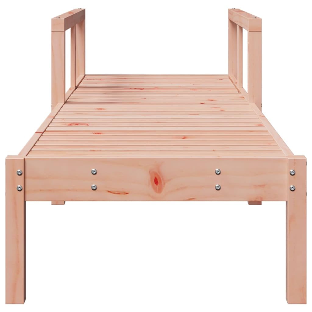 Leżak z litego drewna daglezji, 199,5 x 62 x 55 cm, regulowane oparcie do ogrodu, na basen, taras, balkon, wellness, leżak składany, leżak plażowy, kemping, urlop