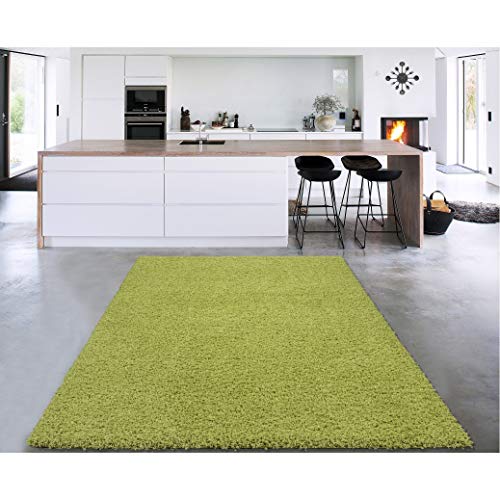 Sweet Home Stores Cozy Shag Collection Cream Solid Shag Rug (3'3"X4'7") Contemporary Living And Bedroom Soft Shaggy Area Rug #TOP2