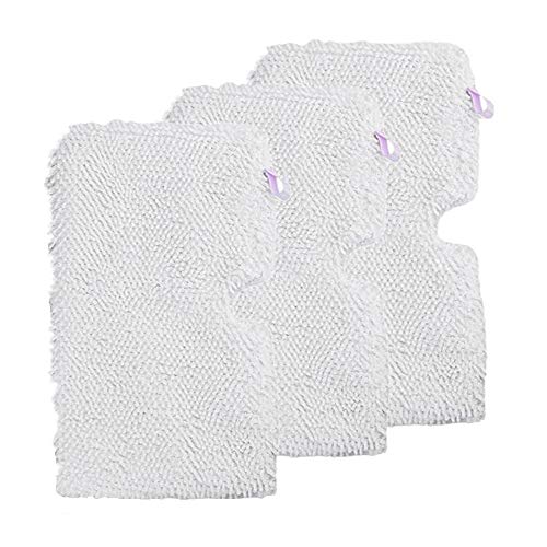 Xindejia 3 Pack Washable Microfiber Mop Replacement Pads Cleaning Pads Compatible for Shark Steam Pocket Mops S3500 Series,S2901,S2902,S3455,S3501,S3550,S3601,S3801,S3901,S4601,S4701,SE450