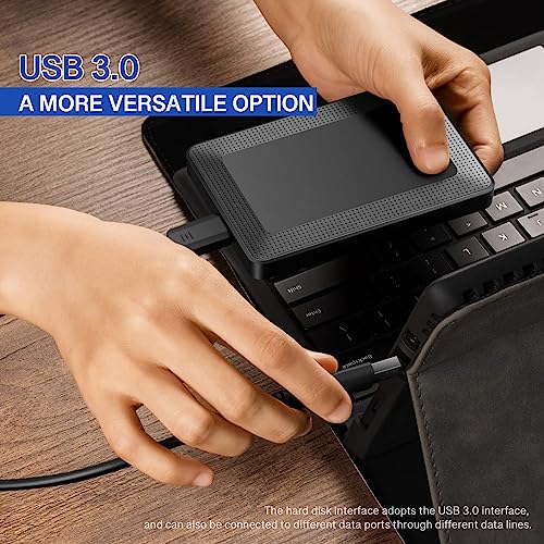 AIOLO INNOVATION 外付けHDD 320GB 保証3年 超薄型 2.5インチ USB3.2対応 ポータブルハードディスク テレビ録画/PC/Mac/PS4/PS5/XBox対応 A3-320G-BLK-AJ