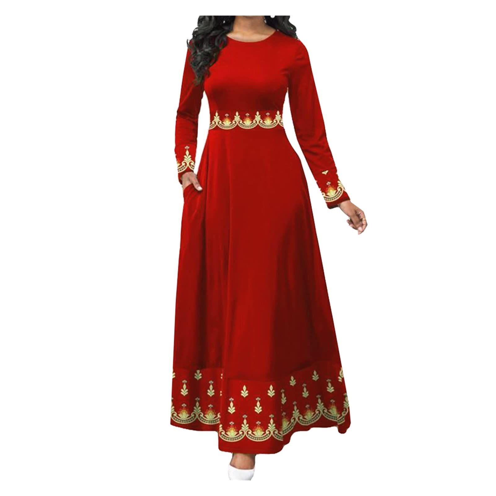 JYEMDV Gown Hijab Bangladesh Plus Size Dress 5XL Dubai Blue Abaya for Women  Pakistan Muslim Long Dress Islamic Clothing (Color : Red, Size : 4X-Large)  : Amazon.ca: Clothing, Shoes & Accessories