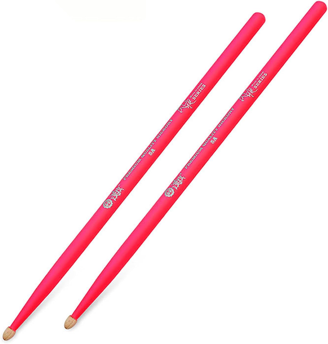 1 Pair Drum Sticks 5a Luminous Light Up Drumsticks Jazz Drum Sticks 7A Drum Sticks American Classic Hickory Drumsticks Wood Tip Drumsticks Luminous Stage Jazz Drum Sticks(5 Colors)