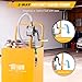 TUFFIOM 30 Gallon Fuel Gas Caddy with Swivel Wheels & Manual Siphon Pump, Portable Diesel Transfer Storage Tank w/8.9ft Hose, Gas Can for ATV Car Mowers Tractor Boat Motorcycle