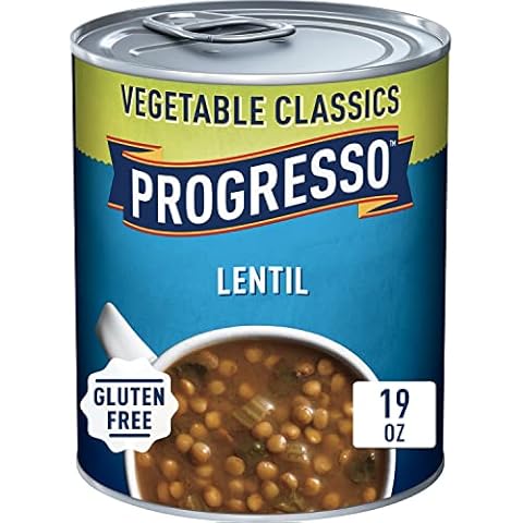 Progresso Lentil Soup, Vegetable Classics Canned Soup, Gluten Free, 19 oz Cover