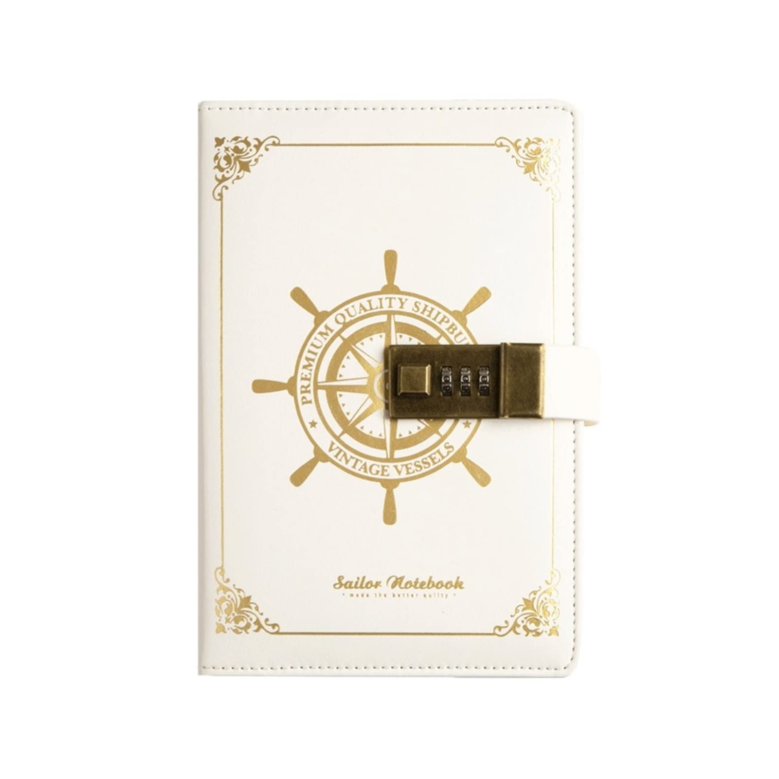 Notizbuch,für Männer und Frauen Tragbares Vintage-Muster. Pu. Leder-Notizbuch Tagebuch-Notepad-Briefpapier-Reise-Journal-Tagebuch-Skizzenbücher, weiß Schreiben und Notizen, Tagebuch, Notizheft