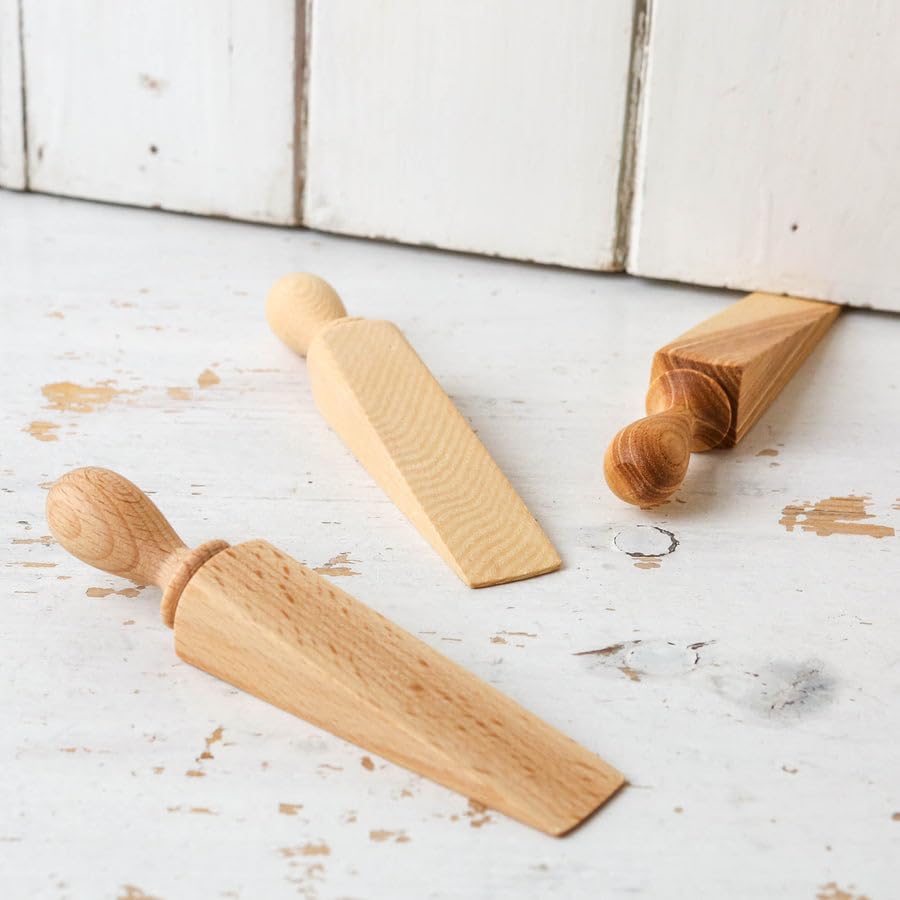 2 Piece Wooden Door Stopper for Home Rubber Leaf, Door Wedge, Powerful Gripping, Home improvments (B0D2W7KXGW) Amazon Price History, Amazon Price Tracker