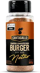 Tempero Completo para Hambúrguer CantaGallo 140g - Sal e Especiarias para Churrasco