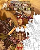 Steampunk Coloring Book: by Uber Goober Games