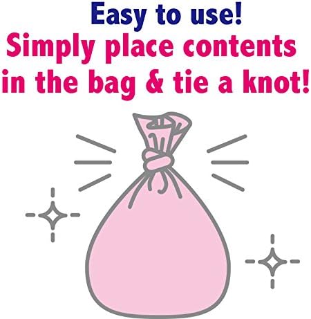 Miniatura 6 de BOS Amazing Odor Sealing - Bolsas de eliminación de pañales para bebé, duraderas y sin perfume Tamaño S, color rosa (150 unidades, paquete de 1)