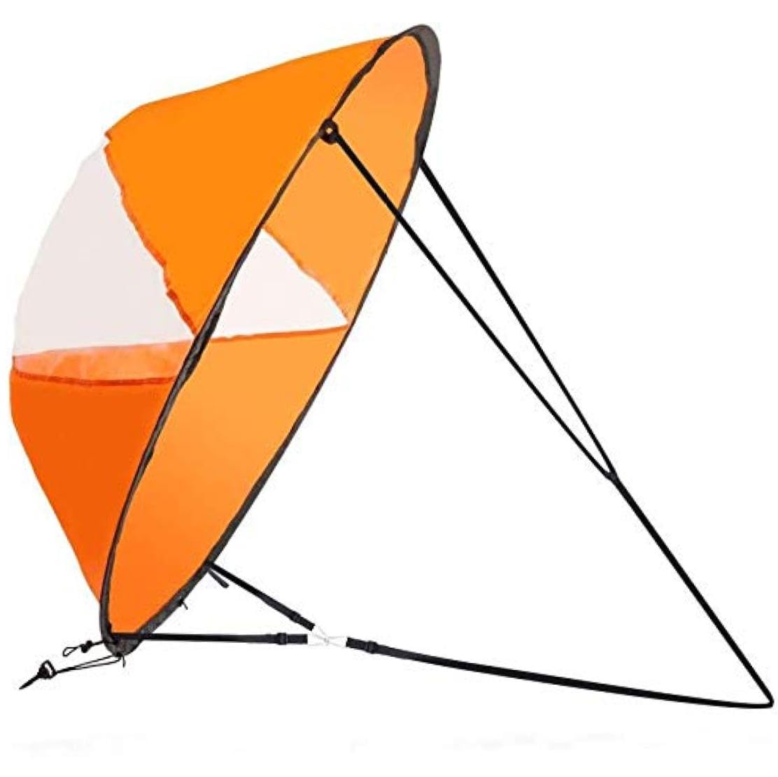 Kayak Wind Sail Kayak Sail Wind Paddle Downwind Wind Sail Kit 42inch Kayak Wind Sail Kayak Paddle Board Accessories for Kayak Boat Sailboat Canoe Orange