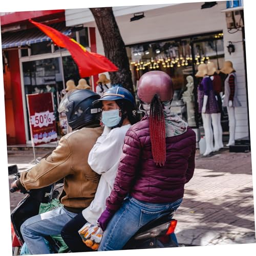 Queue de Cheval pour Casque Dreadlocks Tresse PU Accessoires Moto