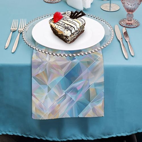 Servilletas de Tela Reutilizables Juego de 2 Azul Claro miniatura 4