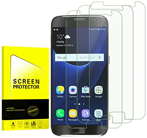 XALER rgy-assfghgfh Samsung Galaxy S7 Clear Tempered Glass Screen Protector [Anti-Bubble][9H Hardness] Screen Protector Screen Protector for Samsung Galaxy S7 3-Pack.